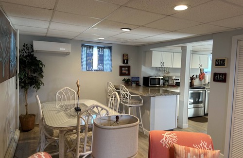 Ludington Apartment | Jimmy's Beach House "D" - Just 1 block from Ludington's city beach.
