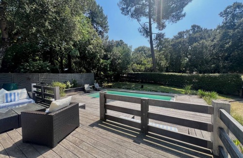 Maubuisson Villa | Jolie villa avec piscine et Wifi donnant sur un vaste jardin - 467088