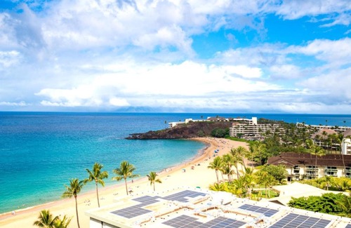 Kaanapali Apartment | K B M Resorts- WH1-1218 Stunning Studio, whale watching, big ocean views, steps to beach