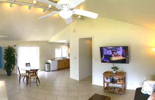Coconut Grove House | Kailua, vaulted ceiling, Office , yard, carport, BBQ, 15 min walk to beach