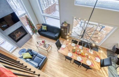 Amherst Ski Chalet | Kanata Tremblant Modern Rustic Chalet Private Spa