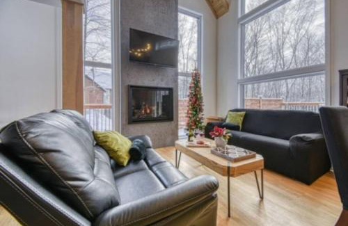 Amherst Ski Chalet | Kanata Tremblant Modern Rustic Chalet Private Spa