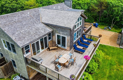 Katama House | Katama home with cove & ocean views. Surround yourself with nature and birdsong!