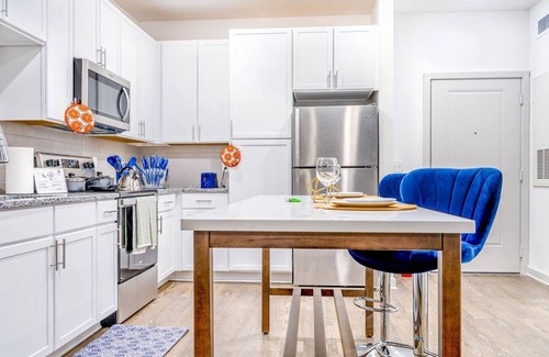 Arlington Apartment | Kick back and relax in this calm, stylish space.