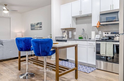 Arlington Apartment | Kick back and relax in this calm, stylish space.