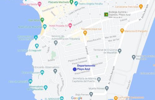 Downtown Mazatlan Apartment | King Bed Retreat Parking Ideal Workspace