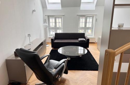 Sankt Polten Apartment | Klimatisierte Luxus-Dachterrassenwohnung im Zentrum