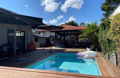 Mimizan-Plage House | L'oustau Coco 3, Piscine Entre Océan et Forêt