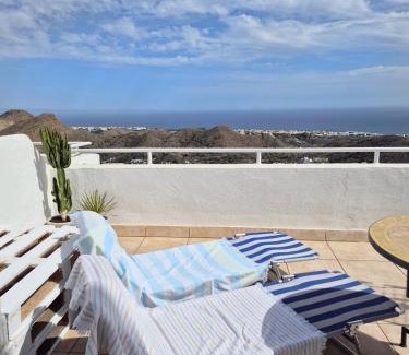 Mojacar Apartment | La Atalaya, Terraza con vistas al mediterráneo