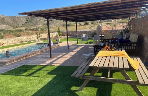 Los Puches Villa | La Casona de Piedra: Country House with Private Pool and Views, Close to Beaches