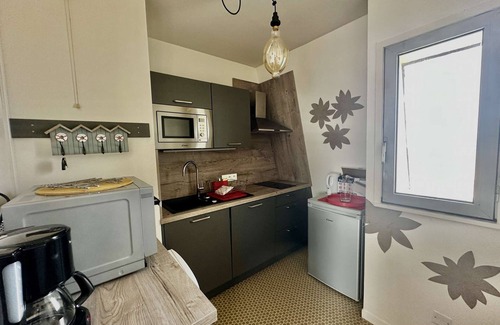 Bernieres-sur-Mer Apartment | La mouette rieuse, terrace, sea view, beach access