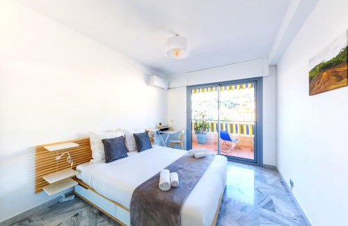 Roquebrune-Cap-Martin Apartment | LA PERLE 2P Vue Mer Terrasse 2 mins Plage Garage Clim