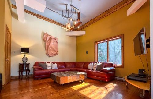 Val David Ski Chalet | La Romane Stylish Forest Chalet W Spa