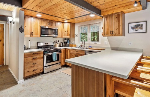 Baring Cabin | Ladybug Landing - Creekside w/ hot tub, pet friendly
