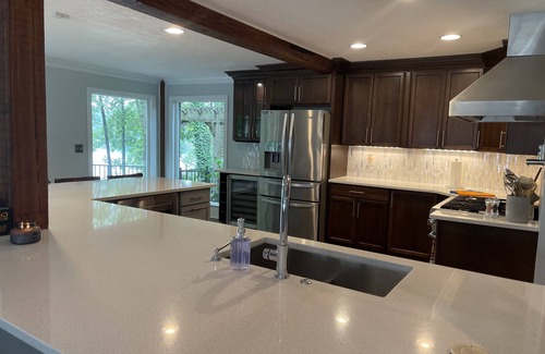 Flowery Branch House | Lake Front, Dock, Tennis Courts, Pool, Hot Tub, Gated, Oasis