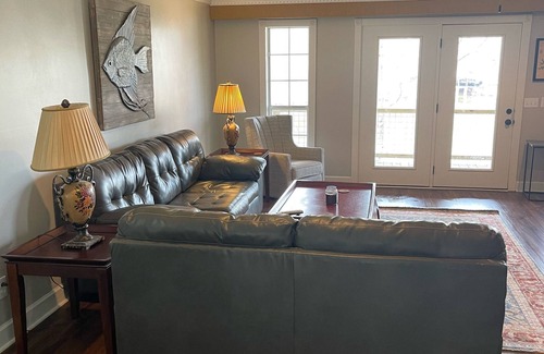 Jacksons' Gap House | Lake Front Home Sleeps 18. Great water, dock, and large separate gameroom