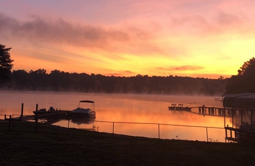 Waterloo House | Lake Greenwood Waterfront Home: fenced yard, private boat ramp & dock