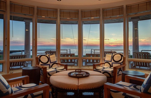 Saugatuck House | Lake Michigan & channel, Saugatuck. 8 bedrooms, heated pool in season, hot tub.