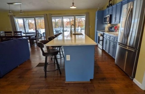 Moneta House | LAKE TIME: Pet friendly, beautifully furnished classic lake home with gentle lot, deep water, and mountain view. Ping ping, foosball and kayaks included.
