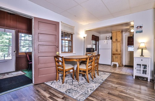 St Germain Cabin | Lake view, dog-friendly cabin with porch & shared dock, swimming area, firepit