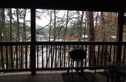 Mount Ida Cottage | Lake view three bedroom, three bath cottage with private hot tub overlooking Lake Ouachita. by RedAwning