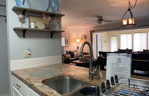 Port Clinton Condo | Lake views from patio! Walk to Jet Express/Docks Beach House/Downtown 1st Floor!