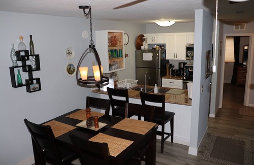 Port Clinton Condo | Lake views from patio! Walk to Jet Express/Docks Beach House/Downtown 1st Floor!