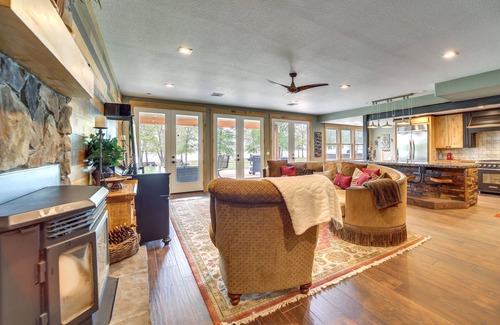 Afton House | Lakefront Afton Home w/Hot Tub & Game Room!