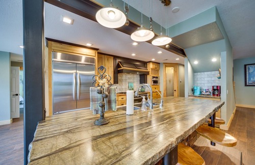 Afton House | Lakefront Afton Home w/Hot Tub & Game Room!