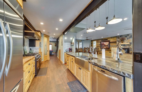 Afton House | Lakefront Afton Home w/Hot Tub & Game Room!