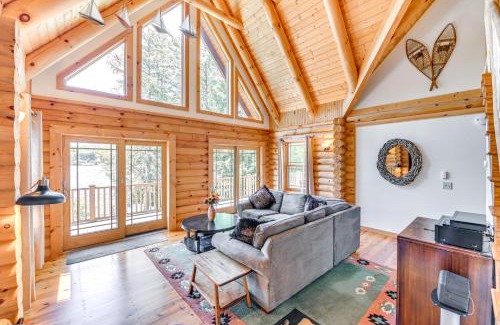 Corinth House | Lakefront Corinth Log Home Private Dock, Fire Pit