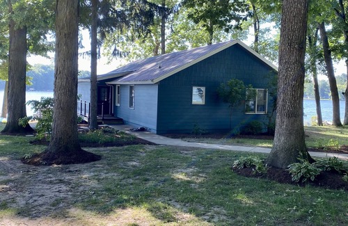 Grand Junction House | Lakefront home with 3 bed 3 bath near South Haven with sandy beach and dock