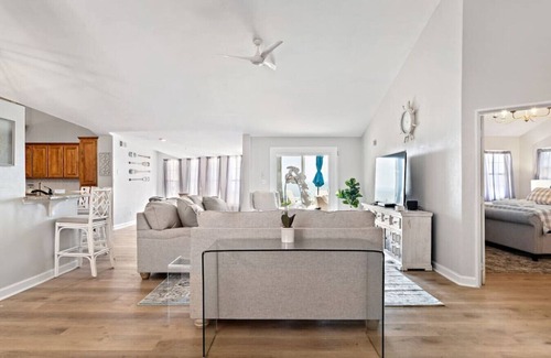 West Livingston House | Lakefront home with Pool, Game Room and Dock