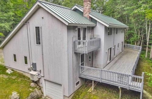 Belgrade House | Lakefront on Great Pond - Outdoor Hot Tub - Sauna