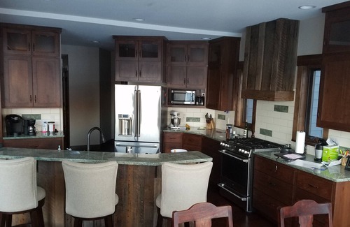 Whitefish House | Lakefront Property on Whitefish Lake. walk out across the lawn to the dock !