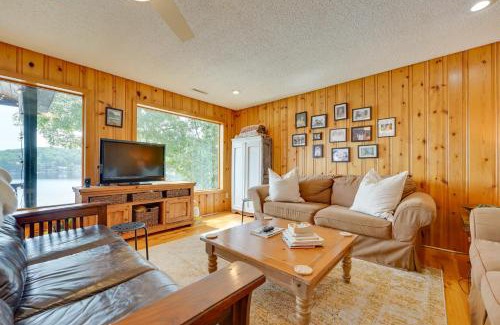 Lake George House | Lakefront Queensbury Home Kayaks and Boat Dock