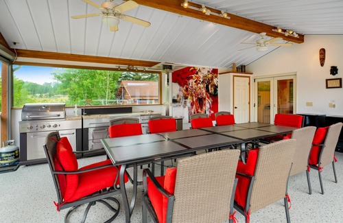 Lakeside House | Lakefront retreat with dock, private beach and two spacious homes