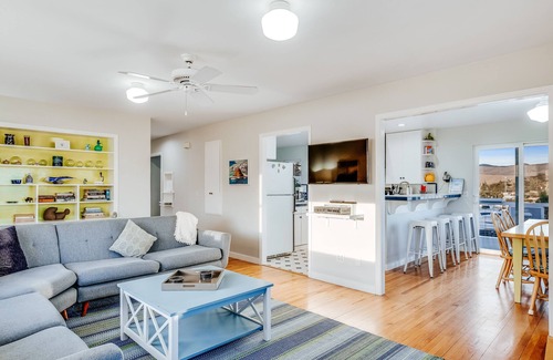 Cayucos House | Large home with game room & furnished deck with ocean & pier Views