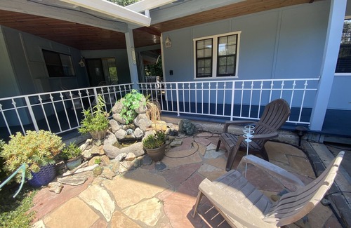 Chico House | Large king guest room with private entrance and bathroom.
