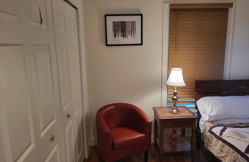 Hammondsport Bed & Breakfast | Large private bedroom and bathroom in custom lake house, hot tub, game room