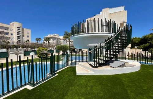 Playa de San Juan Apartment | Large relaxed terrace, golf views