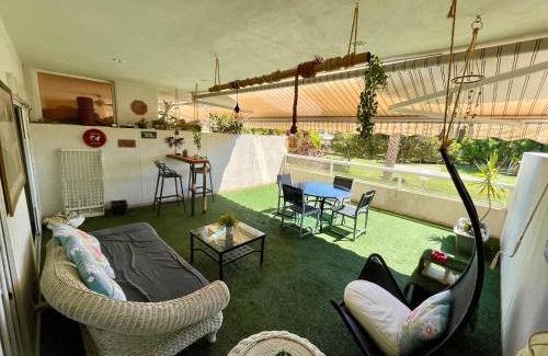 Playa de San Juan Apartment | Large relaxed terrace, golf views