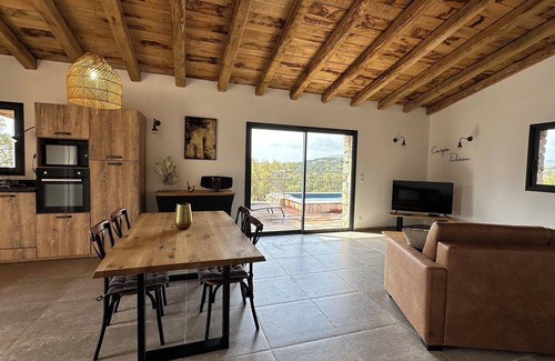 Pinarellu Villa | LARGE SHEEPFOLD, PRIVATE HEATED POOL, SEA VIEW, 500M FROM THE BEACH