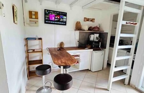Pointe de la verdure Apartment | Large Studio + Mezzanine at Gosier (Two floors)