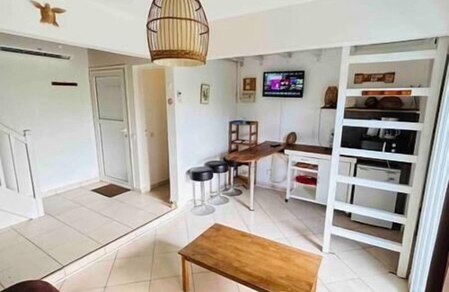 Pointe de la verdure Apartment | Large Studio + Mezzanine at Gosier (Two floors)