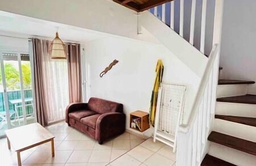 Pointe de la verdure Apartment | Large Studio + Mezzanine at Gosier (Two floors)
