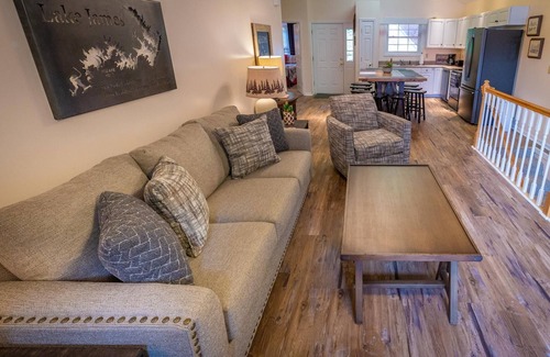 Forest Lake Heights House | Last minute deals & Mtn. Views from Deck & Private Dock, Cozy firepit, & Cove