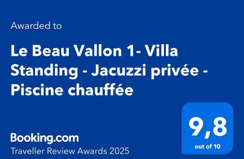 Saint-Benoit Villa | Le Beau Vallon 1 classée 4 étoiles - Jacuzzi privatif et piscine chauffée partagée