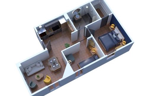 La Gare Apartment | Le Cabrit - Climatisation - Wifi