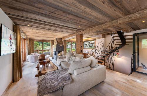 Le Raffort Ski Chalet | Le Cheval Blanc Luxe, skis aux pieds, jacuzzi, hammam, salle de cinéma